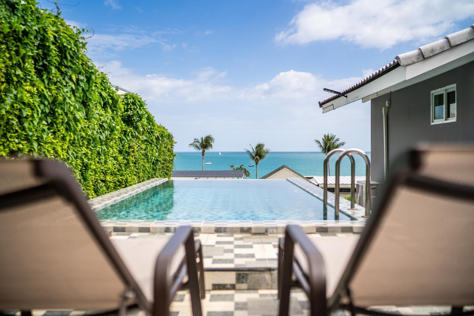 Mona Seaview Pool Villa Beach Front Aoyon Beach Ban Makham Стая снимка